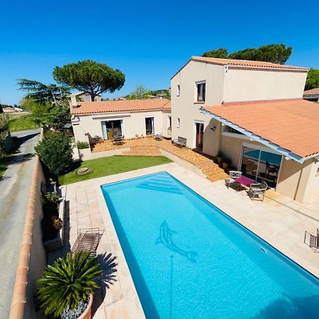 Villeneuve-lès-Béziers Annexe Des Pins - Studio Gite Avec Piscine & Climatisation מראה חיצוני תמונה