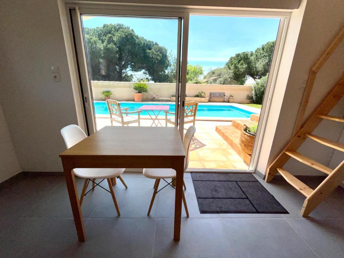Villeneuve-lès-Béziers Annexe Des Pins - Studio Gite Avec Piscine & Climatisation מראה חיצוני תמונה